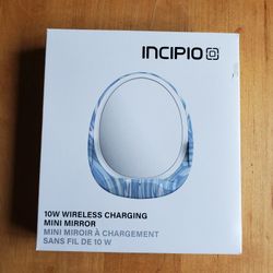 Incipio 10W Wireless Charging Deck Lighted Mini Mirror, NEW IN BOX