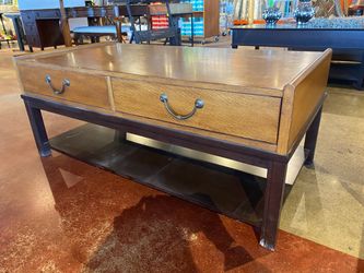 2-Tier Campaign Style Coffee Table