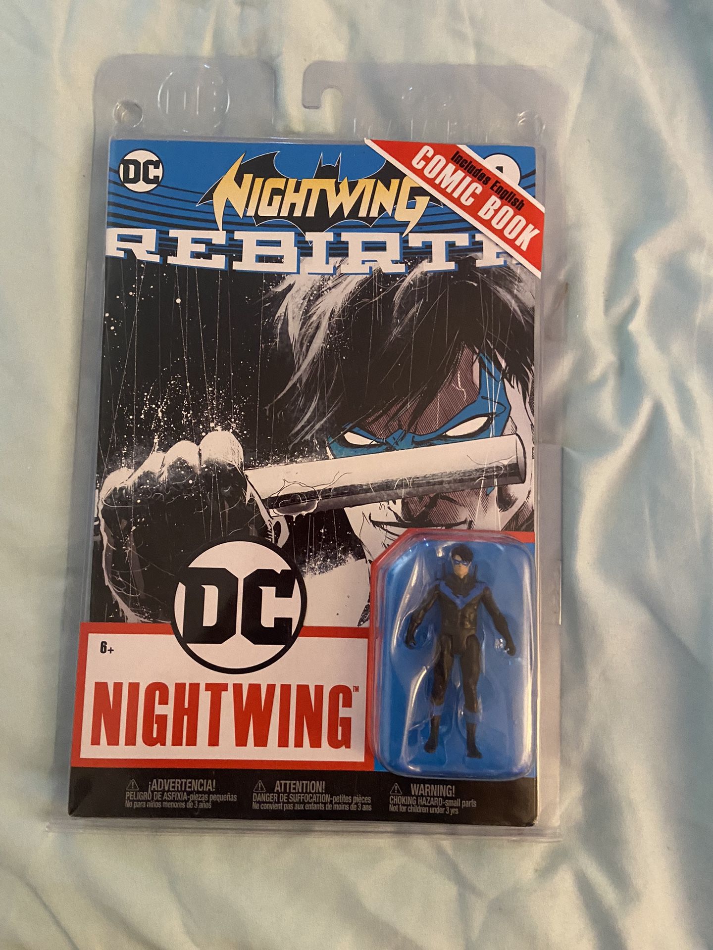 Nightwing w/DC Rebirth Comic (DC Page Punchers) 3" Figure
