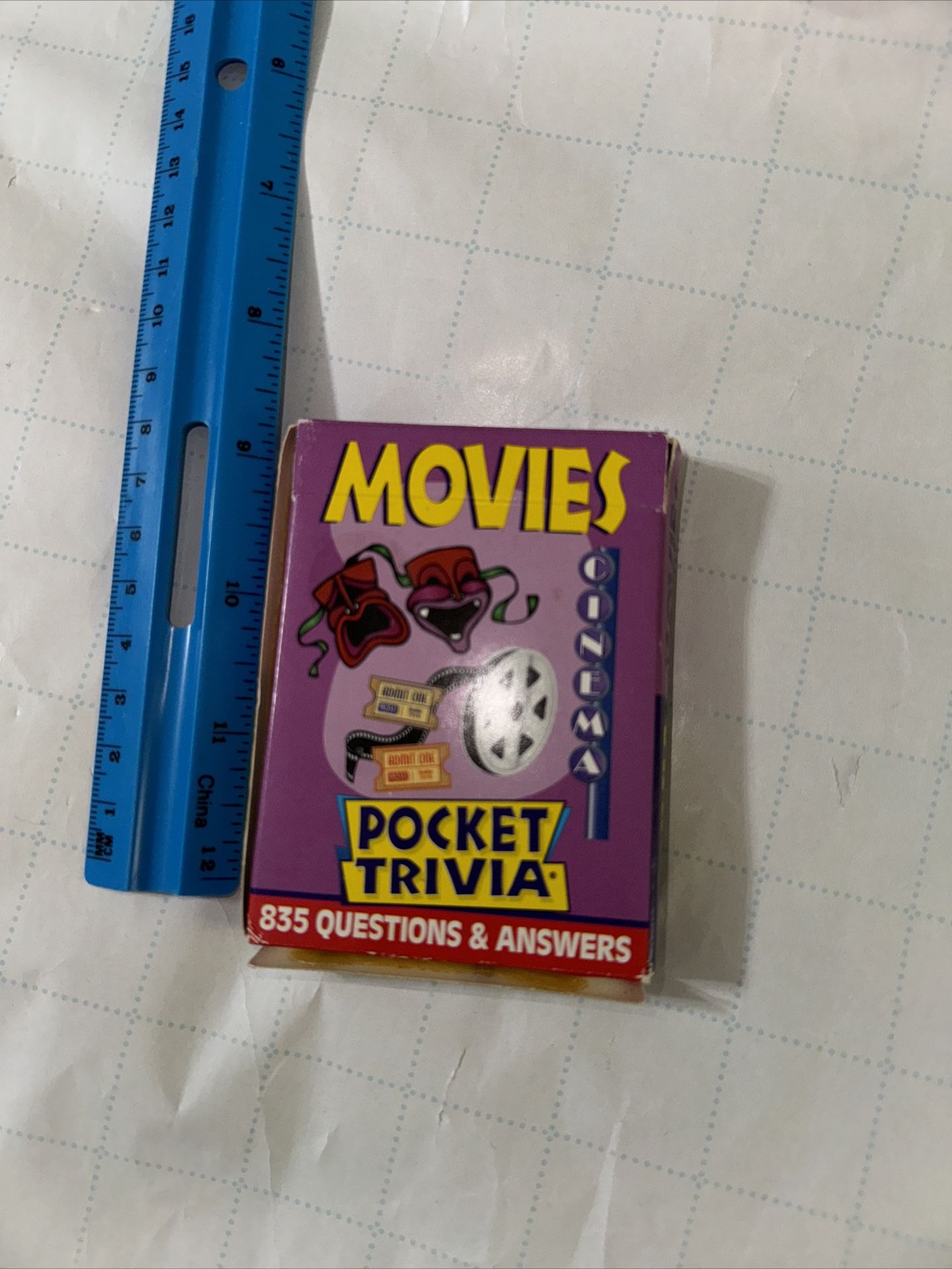 Movie Pocket Trivia Game, Fun for Everyone, Nice for Traveling, Vacations, Game Night, Fun Way to Connect With Your Kids and Family, Travel