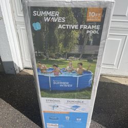 Brand new 10 Ft Metal Frame Pool 🌴