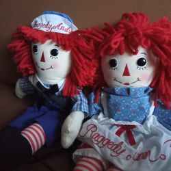 Aurora Raggedy Anne & Andy Dolls