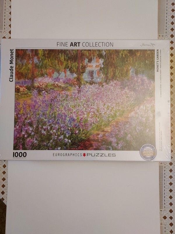 Fine Art Collection Jigsaw Puzzle Claude Monet Artist's Garden 1000-Pieces NEW