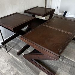 Coffee Table And 2 End Tables