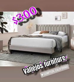 New queen bed