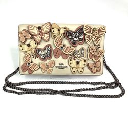 Coach butterfly online clutch