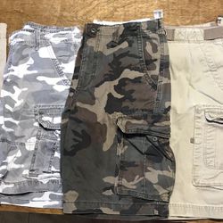 Men’s Cargo Shorts Variety Sizes
