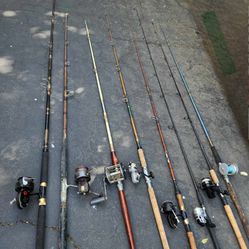 Price Is For Each One. Fishing Pole w/Reel Rod Pescar Ocean Trolling Salt