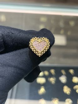 10k gold Rolex heart ring