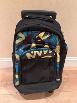 Brand New Quicksilver School Roller Wheeled Bag Backpack