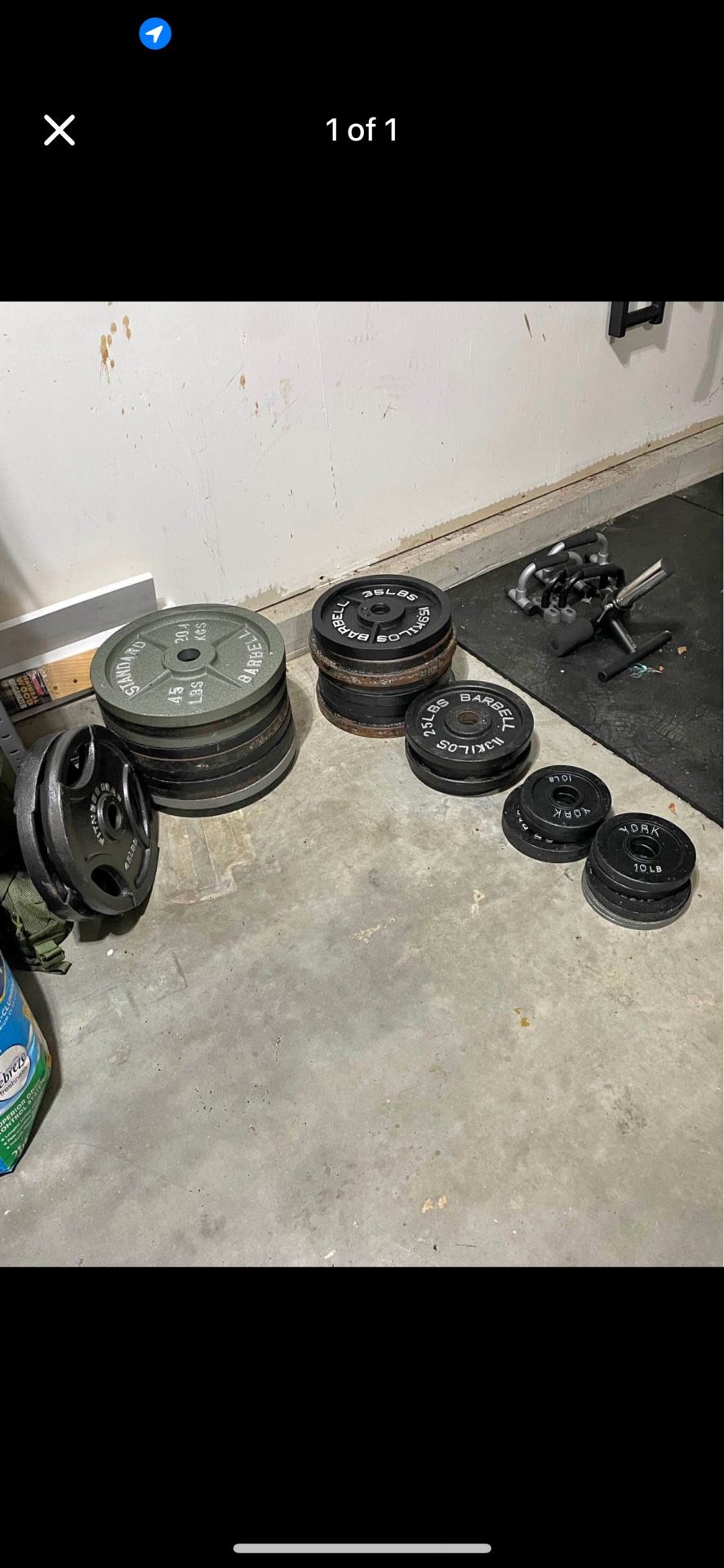 1000 Pounds Of 2” Olympic Weight Plates