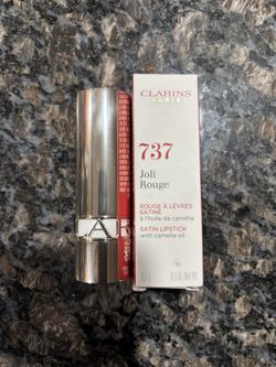 NEW CLARINS 737 JOLI ROUGE SATIN LIPSTICK IN SPICY CINNAMON $15!