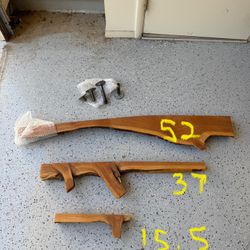 Live Edge Wood Shelves + Hardware 