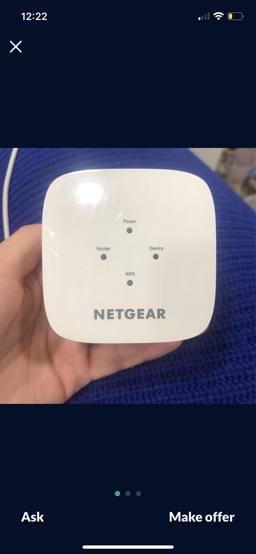 NETGEAR AC750 Wi-Fi Range Extender 