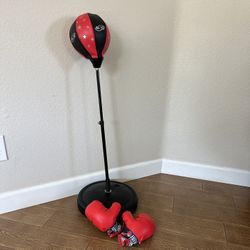 Kids Punching Bag Toy And Gloves