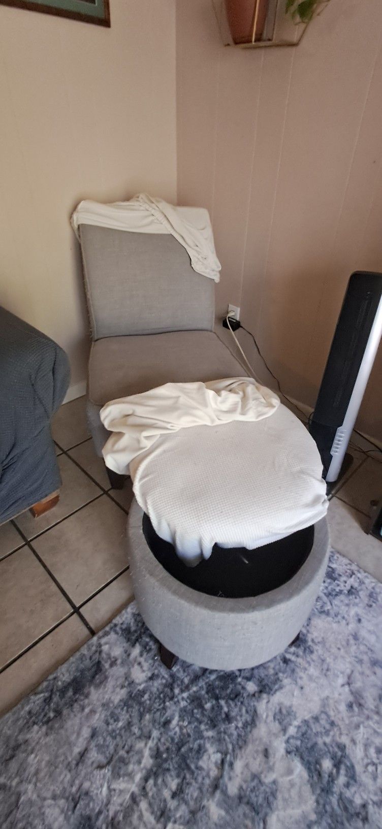 Chair And Foot Stool