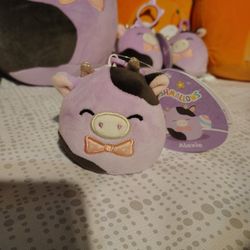 Plush Pillow Squish Mellows Alexi Keychain 3.5 In