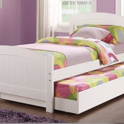 Twin/twin Trundle Frame And Mattresses 