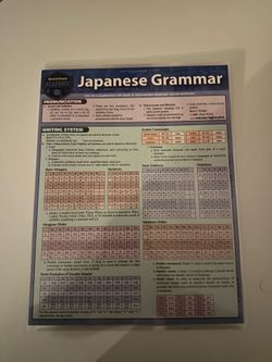 Japanese Grammar Sheet
