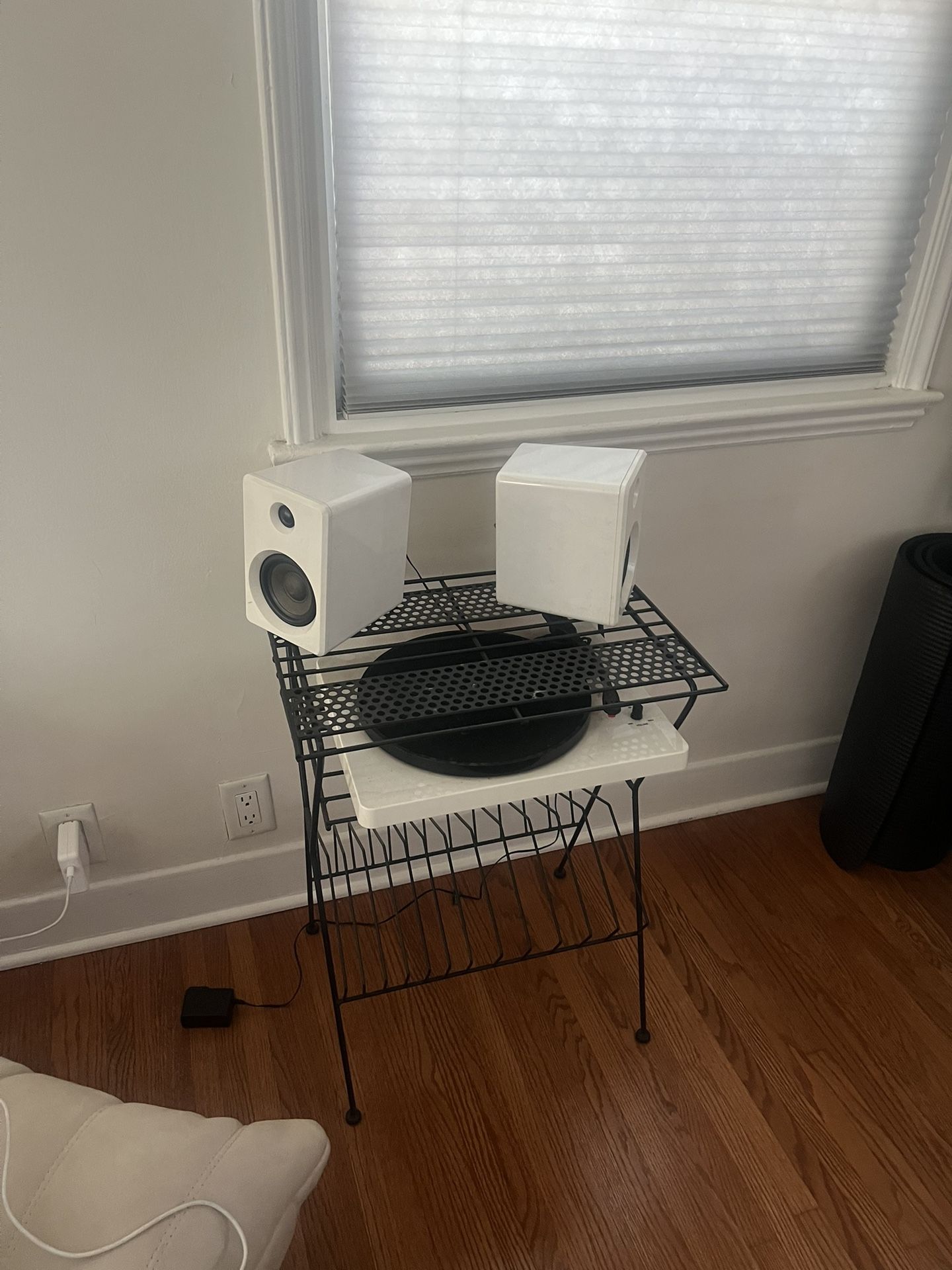 Urban Outfitters Digital Record Player + Bluetooth Speaker Set & Vinyl Storage Table 