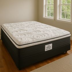 Queen Size Pillow Top Mattress – 14” Thick | ✨ Brand New from Factory | Excellent Comfort | Also in Twin, Full & King | 🚚 Same-Day Delivery