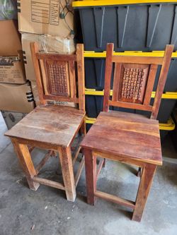 Wood barstool chairs