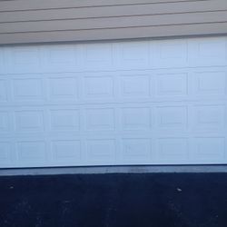 Used 16x7 Insulated White Garage Door