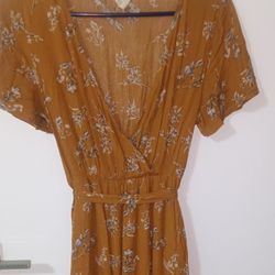 Cute Light Brown Summer Dress Size S