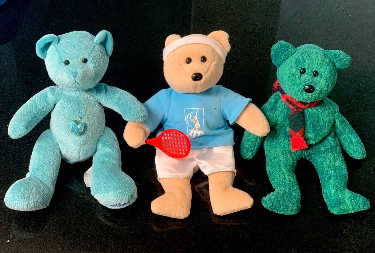 🧸 3 Adorable Teddy Bears / Stuffed Animals, ✨Vintage 1980 (brand new)