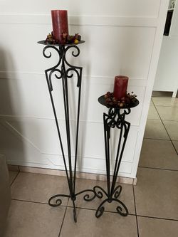 Iron Candle Holders