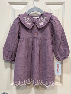 Cat & Jack Toddler Girls' Embroidered Gauze Dress