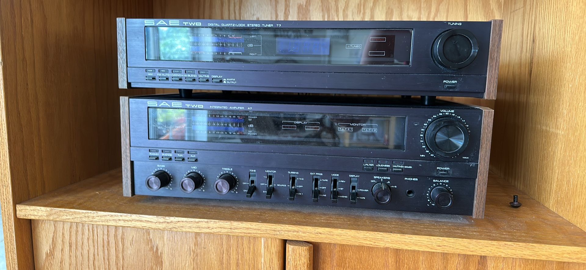 Vintage SAE Two Digital Tuner and Amplifier