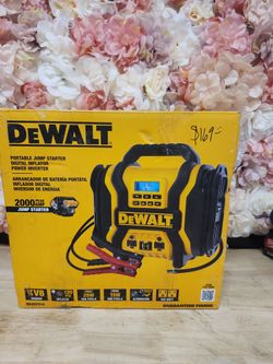 DEWALT
2000-Peak Amp Portable Jump Starter with Digital Compressor, USB and AC Power Bank