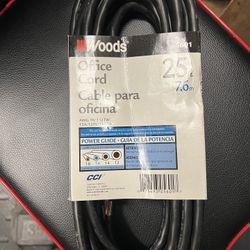 woods 25 ft. 16/3 Indoor Medium-Duty Extension Cord