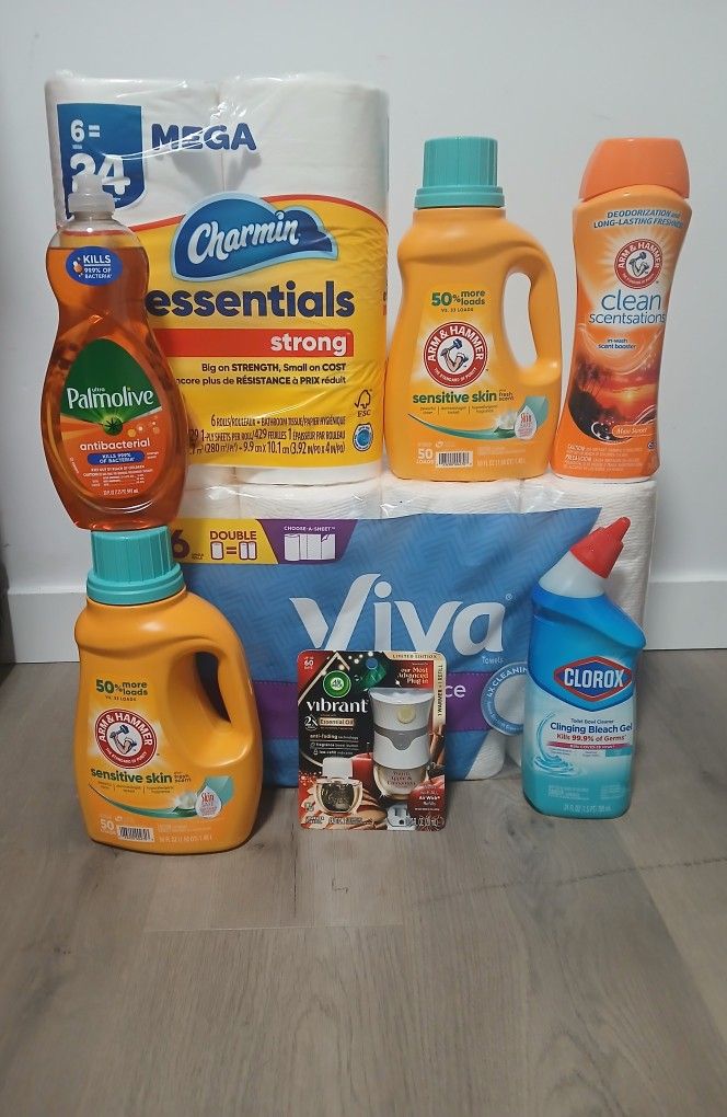 Clorox, Palmolive,charmin,viva