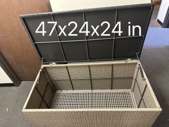 Rattan Outdoor Storage Box