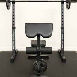  Marcy Olympic Workout Bench and  300 lb Olympic Weight Set