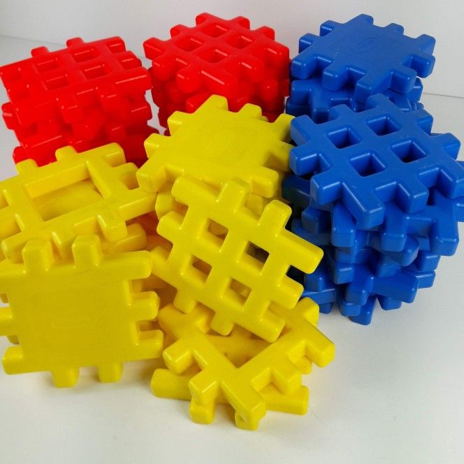 Little Tykes Waffle Blocks Lot 45 4" Plastic 