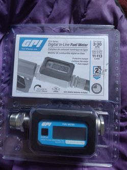 Digital inline fuel meter