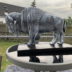 The Old Gray Buffalo Statue