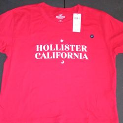 NEW Women's Red Hollister Top - size Medium