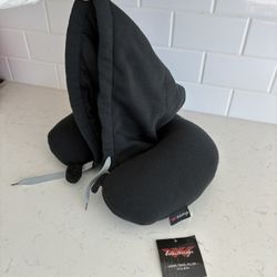New Black Hoodie Travel Pillow