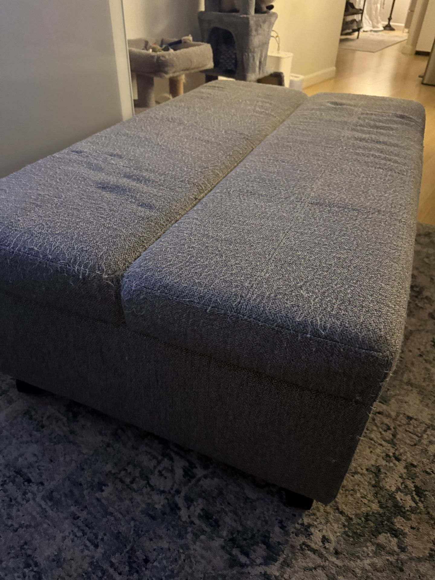 Sleeper Ottoman w/ Pull-Out Twin Bed 