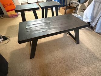 Coffee table with set of 2 end tables