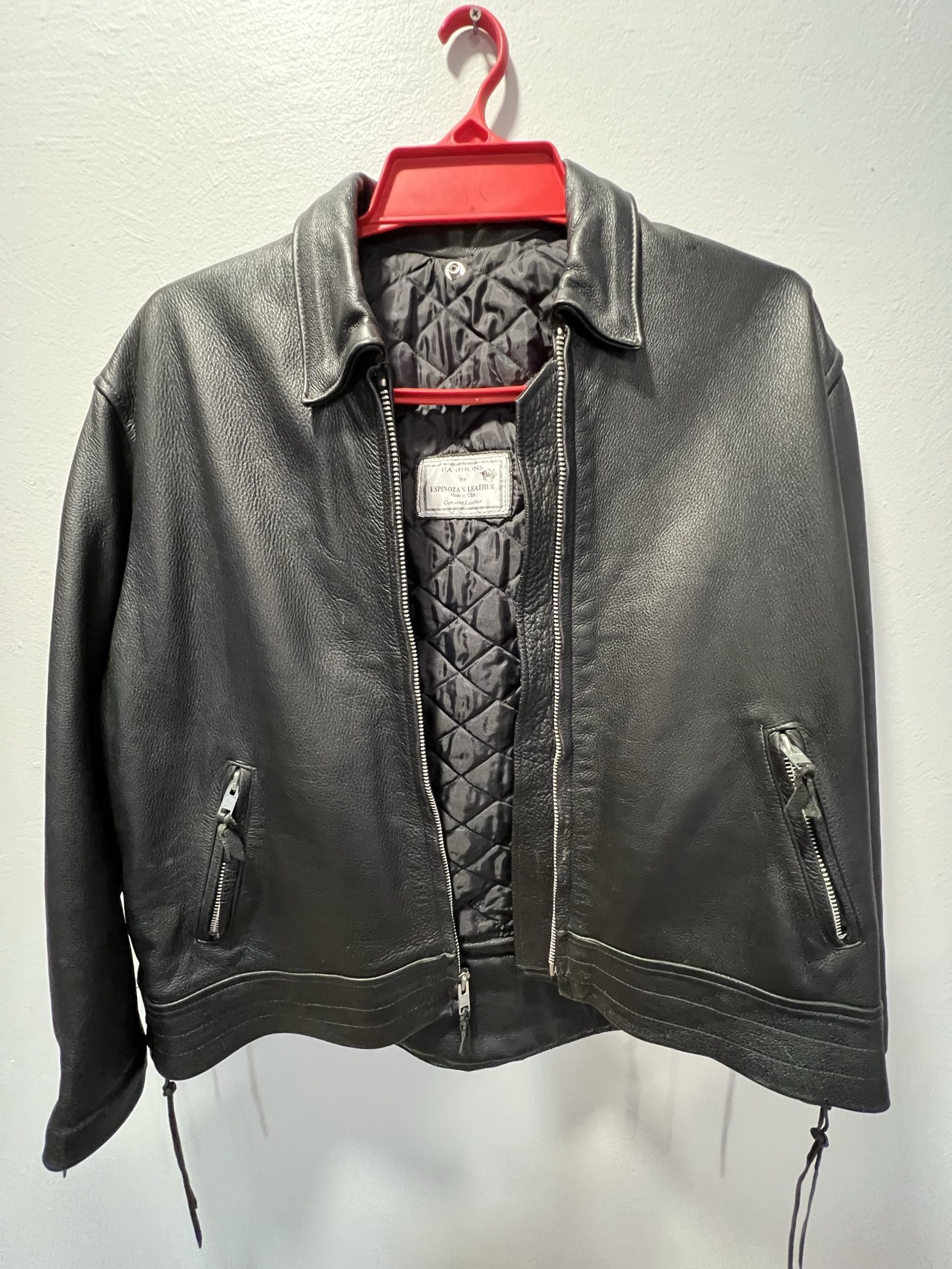 Espinoza Leather Motorcycle Jacket