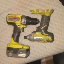 Ryobi .brushless and impact with battery no charger