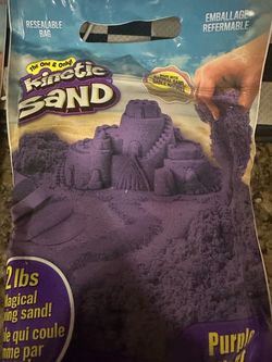 NEW sealed package kinetic sand purple 2lbs