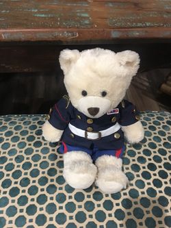 Adorable Marine build a bear in like new condition