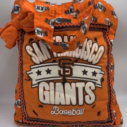 San Francisco Giants Baseball Orange Bowtie Signature Tote Bag 2017