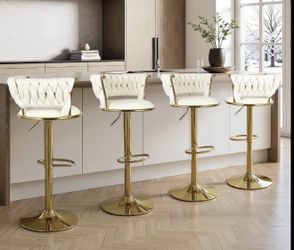 Velvet bar stool set of 4
